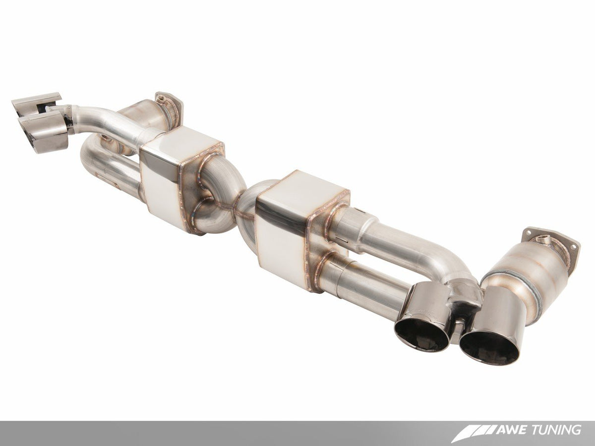 Porsche 991.1 Turbo / Turbo S AWE Tuning Exhaust - For Use With OE Tips