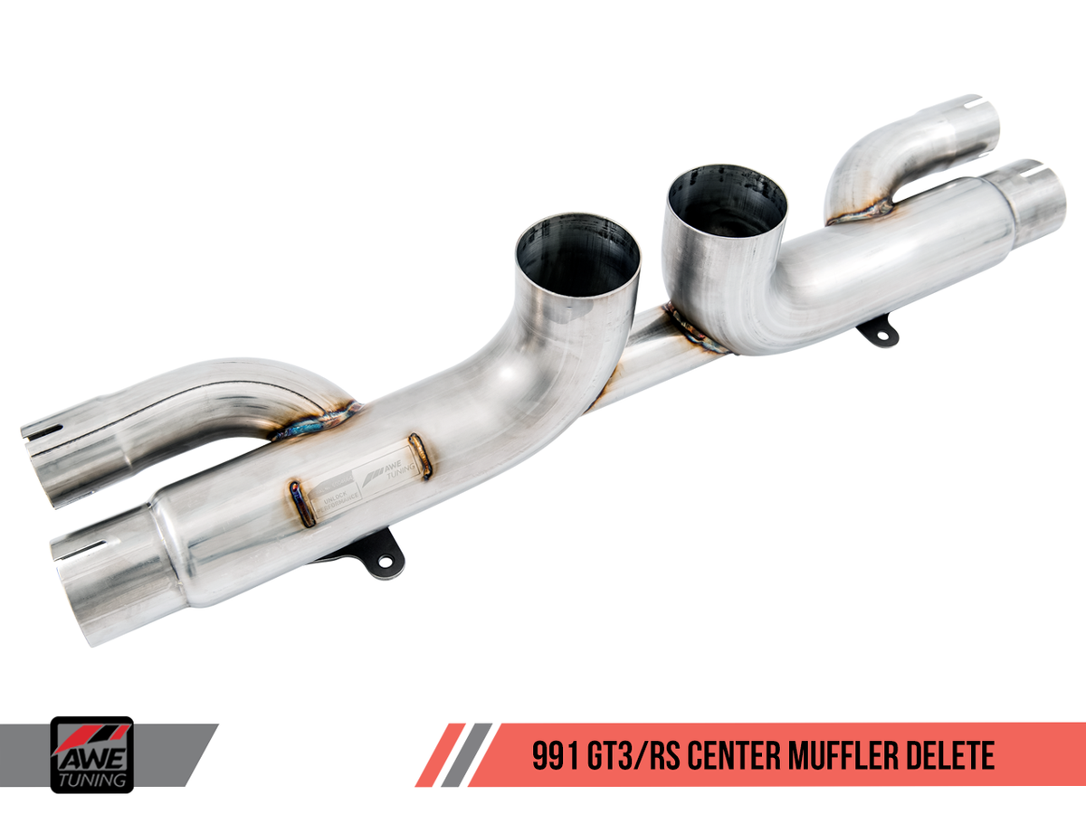 Porsche 991 GT3 / RS AWE Tuning Exhaust W/ Center Muffler Delete